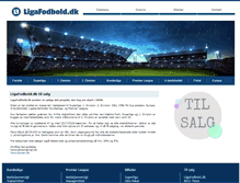 Tablet Screenshot of ligafodbold.dk